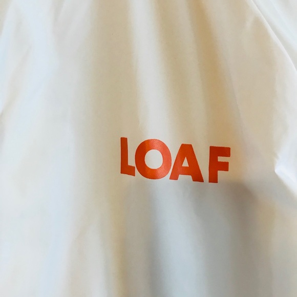 Loaf Windbreaker White Bread Toast Toaster Jacket - Picture 2 of 8